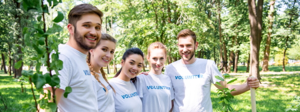 Groupe de salariés bénévoles